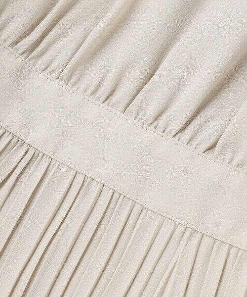 L size ONWARD(大きいサイズ) / エルサイズオンワード ドレス | 【洗える】クリスタルアムンゼン ウエスト切り替え ワンピース | 詳細9