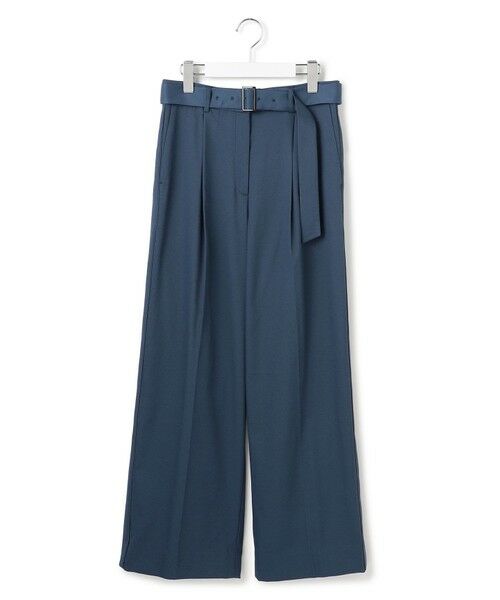 L size ONWARD(大きいサイズ) / エルサイズオンワード その他パンツ | 【裏起毛】 ウォームサテン ワイドストレートパンツ | 詳細15