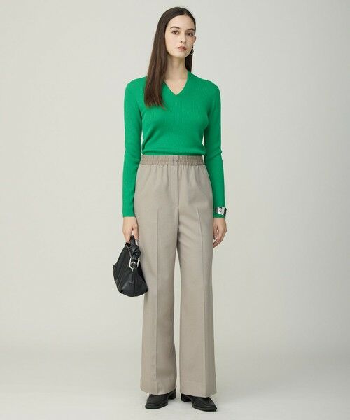 L size ONWARD(大きいサイズ) / エルサイズオンワード その他パンツ | ウォッシャブルライトウール ストレートパンツ | 詳細2