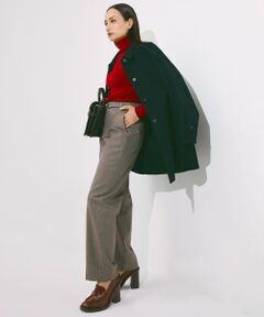 L size ONWARD(大きいサイズ) / エルサイズオンワード その他パンツ | 【30th ANNIVERSARY】ウールガンクラブチェック テーパードパンツ