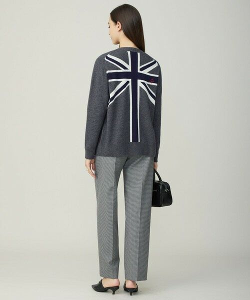 L size ONWARD(大きいサイズ) / エルサイズオンワード その他パンツ | 【30th ANNIVERSARY】ウールガンクラブチェック テーパードパンツ | 詳細8