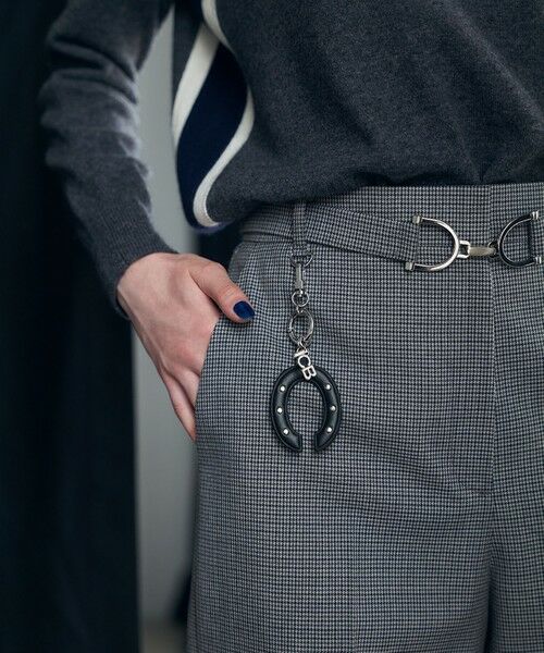 L size ONWARD(大きいサイズ) / エルサイズオンワード その他パンツ | 【30th ANNIVERSARY】ウールガンクラブチェック テーパードパンツ | 詳細4