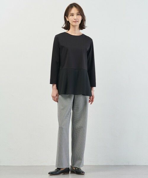 L size ONWARD(大きいサイズ) / エルサイズオンワード その他パンツ | 2way thermo サキソニー ストレート パンツ | 詳細15