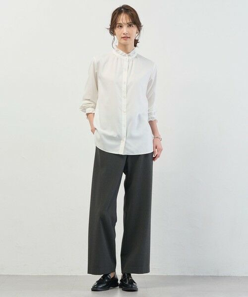 L size ONWARD(大きいサイズ) / エルサイズオンワード その他パンツ | SOFTサーモ2way ストレート パンツ | 詳細4