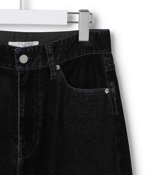 L size ONWARD(大きいサイズ) / エルサイズオンワード その他パンツ | 【SLOW/一部店舗限定】フロッキーデニム ワイドパンツ | 詳細6