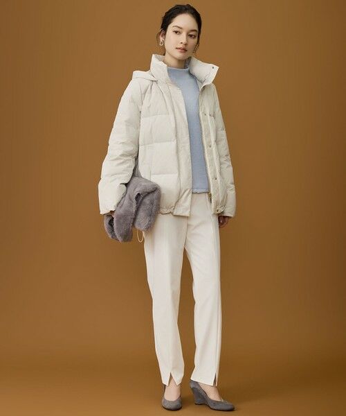 L size ONWARD(大きいサイズ) / エルサイズオンワード その他パンツ | 【17号サイズまで展開・SHIHOさん着用】ジョーゼットニット パンツ | 詳細4