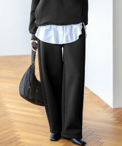 L size ONWARD(大きいサイズ) / エルサイズオンワード その他パンツ | 【洗える】コットンエアーダンボール 2WAY カーヴィー パンツ