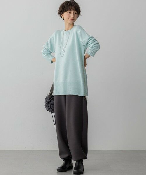 L size ONWARD(大きいサイズ) / エルサイズオンワード その他パンツ | 【洗える】コットンエアーダンボール 2WAY カーヴィー パンツ | 詳細1