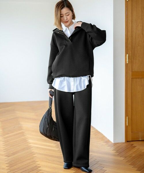 L size ONWARD(大きいサイズ) / エルサイズオンワード その他パンツ | 【洗える】コットンエアーダンボール 2WAY カーヴィー パンツ | 詳細7