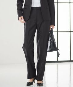 L size ONWARD(大きいサイズ) / エルサイズオンワード その他パンツ | 【セットアップ着用】ファインネスウール テーパード パンツ