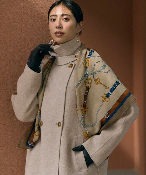 L size ONWARD(大きいサイズ) / エルサイズオンワード その他アウター | 【VERYベストアウター大賞「ロングアウター賞」受賞！/滝沢眞規子さん着用】 MANTECOPure リバー チェスターコート | 詳細1