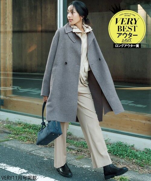 L size ONWARD(大きいサイズ) / エルサイズオンワード その他アウター | 【VERYベストアウター大賞「ロングアウター賞」受賞！/滝沢眞規子さん着用】 MANTECOPure リバー チェスターコート | 詳細16
