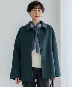 L size ONWARD(大きいサイズ) / エルサイズオンワード ステンカラーコート | 【VERY掲載】MANTECOPure リバー ステンカラーコート