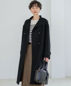 L size ONWARD(大きいサイズ) / エルサイズオンワード その他アウター | 【VERY掲載】MANTECOPureリバー スタンドカラーコート