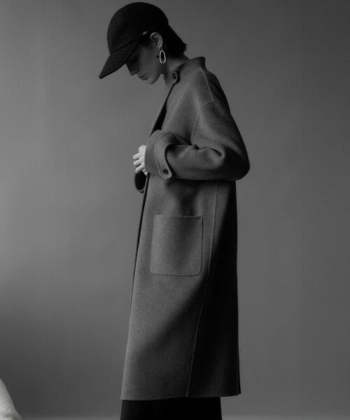 L size ONWARD(大きいサイズ) / エルサイズオンワード その他アウター | 【VERY掲載】MANTECOPureリバー スタンドカラーコート | 詳細3