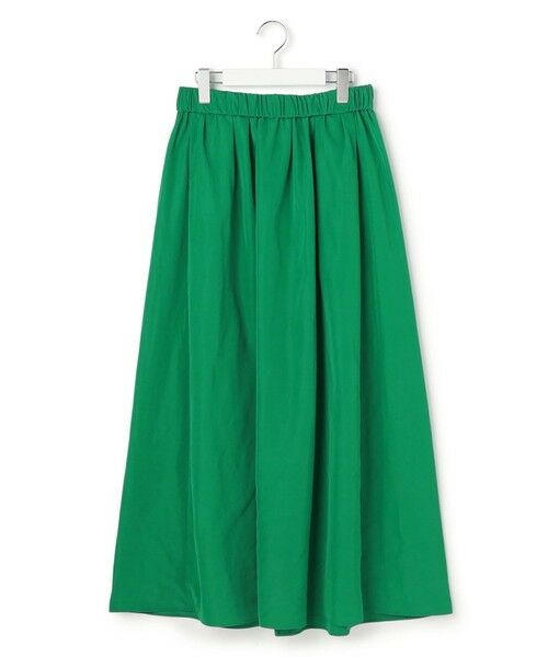 L size ONWARD(大きいサイズ) / エルサイズオンワード ミニ・ひざ丈スカート | エステルメモリータフタ キャザースカート | 詳細4