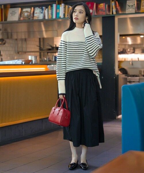 L size ONWARD(大きいサイズ) / エルサイズオンワード ミニ・ひざ丈スカート | グロッシータフタ スカート | 詳細1