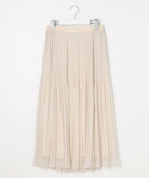 L size ONWARD(大きいサイズ) / エルサイズオンワード ロング・マキシ丈スカート | シャイニープリーツ スカート | 詳細12