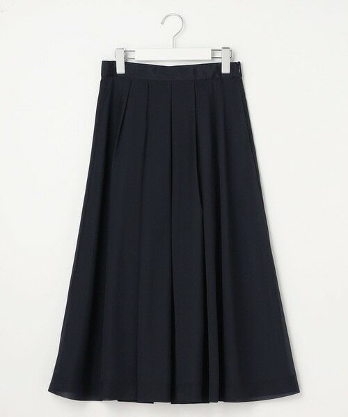 L size ONWARD(大きいサイズ) / エルサイズオンワード ミニ・ひざ丈スカート | シャイニータック スカート | 詳細8