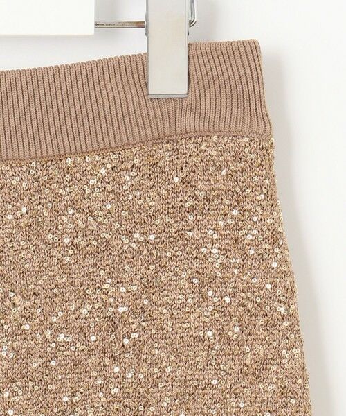 L size ONWARD(大きいサイズ) / エルサイズオンワード ミニ・ひざ丈スカート | 【カタログ掲載】スパンコールストレッチ スカート | 詳細5