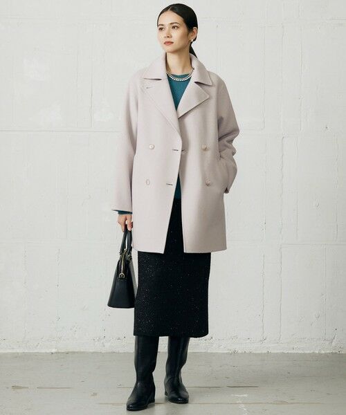 L size ONWARD(大きいサイズ) / エルサイズオンワード ミニ・ひざ丈スカート | 【カタログ掲載】スパンコールストレッチ スカート | 詳細17