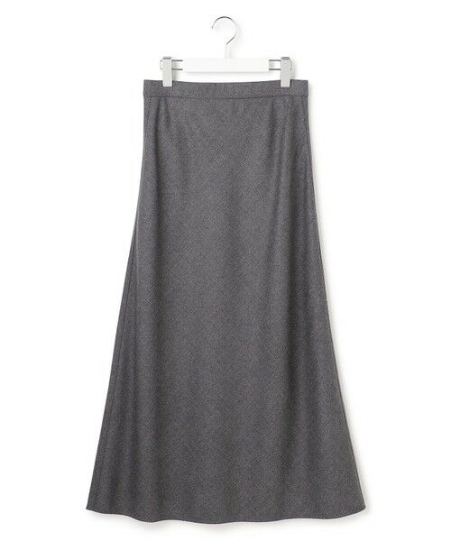 L size ONWARD(大きいサイズ) / エルサイズオンワード ミニ・ひざ丈スカート | 【洗える】ハイカウントフラノ フレア スカート | 詳細6