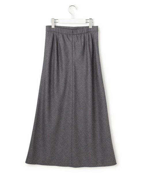 L size ONWARD(大きいサイズ) / エルサイズオンワード ミニ・ひざ丈スカート | 【洗える】ハイカウントフラノ フレア スカート | 詳細10