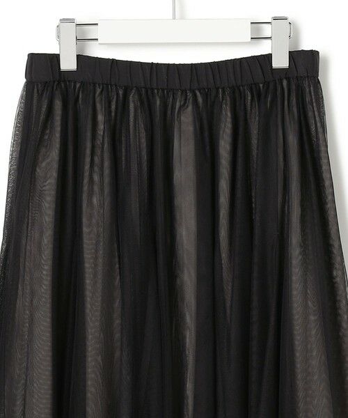 L size ONWARD(大きいサイズ) / エルサイズオンワード ミニ・ひざ丈スカート | 【洗える】レイヤード チュール スカート | 詳細23