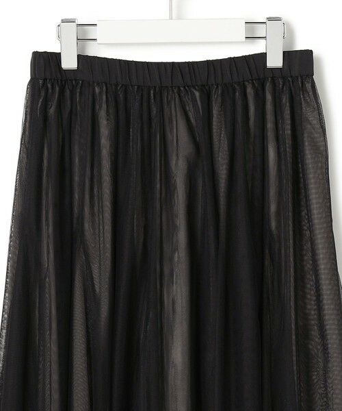 L size ONWARD(大きいサイズ) / エルサイズオンワード ミニ・ひざ丈スカート | 【洗える】レイヤード チュール スカート | 詳細9