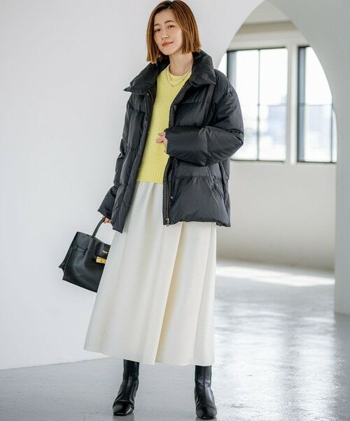 L size ONWARD(大きいサイズ) / エルサイズオンワード ミニ・ひざ丈スカート | 【洗える】フルーフィーツイル フレア スカート | 詳細8