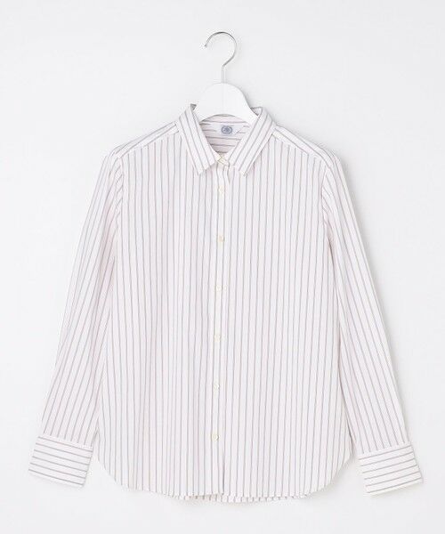 L size ONWARD(大きいサイズ) / エルサイズオンワード シャツ・ブラウス | BEZコットンナイロン ストライプ シャツカラー ブラウス | 詳細11