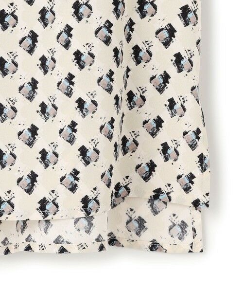 L size ONWARD(大きいサイズ) / エルサイズオンワード シャツ・ブラウス | モダンアートプリントギャザーブラウス | 詳細6