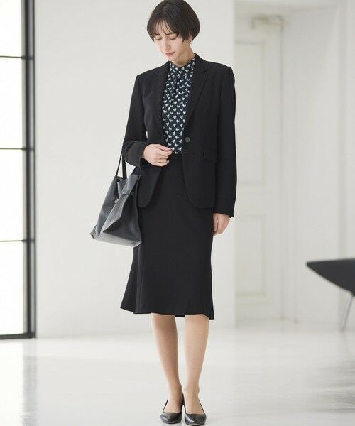 L size ONWARD(大きいサイズ) / エルサイズオンワード シャツ・ブラウス | モダンアートプリントギャザーブラウス | 詳細13