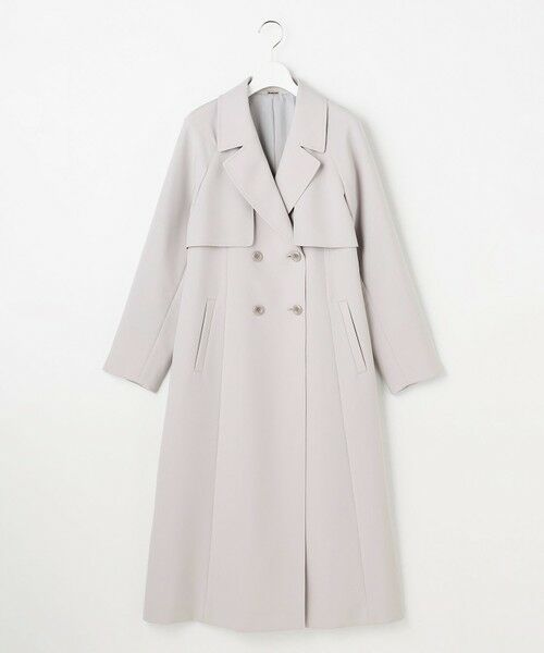 L size ONWARD(大きいサイズ) / エルサイズオンワード トレンチコート | エレガントロング トレンチ コート | 詳細10