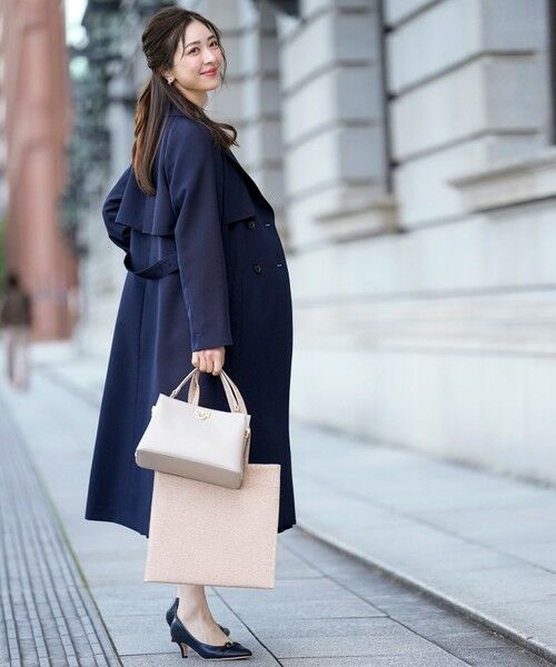 L size ONWARD(大きいサイズ) / エルサイズオンワード トレンチコート | エレガントロング トレンチ コート | 詳細20