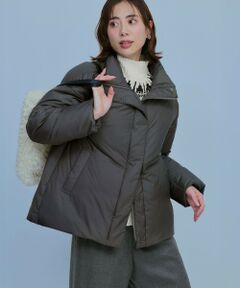 L size ONWARD(大きいサイズ) / エルサイズオンワード ダウンジャケット・ベスト | 【WEB&一部店舗限定】ステッチレス フーデット ダウン