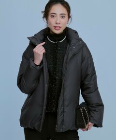 L size ONWARD(大きいサイズ) / エルサイズオンワード ダウンジャケット・ベスト | 【WEB&一部店舗限定】ステッチレス フーデット ダウン