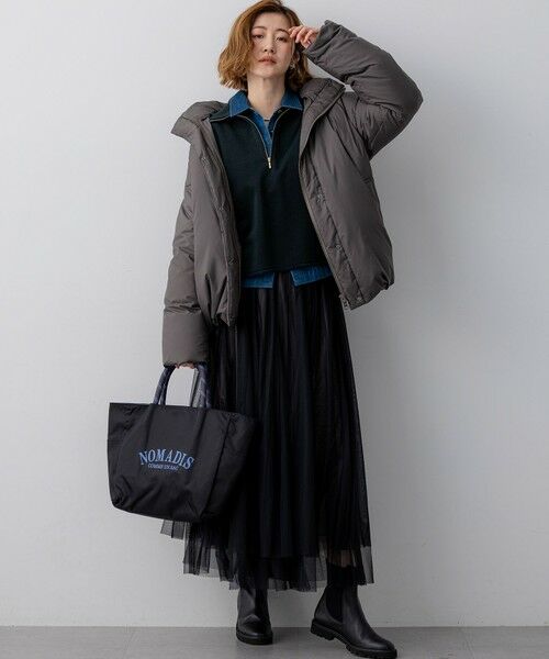 L size ONWARD(大きいサイズ) / エルサイズオンワード ダウンジャケット・ベスト | 【WEB&一部店舗限定】ステッチレス フーデット ダウン | 詳細9