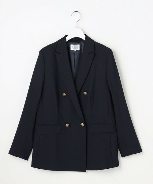 L size ONWARD(大きいサイズ) / エルサイズオンワード テーラードジャケット | ANASTASIAトロ ダブル ジャケット | 詳細7