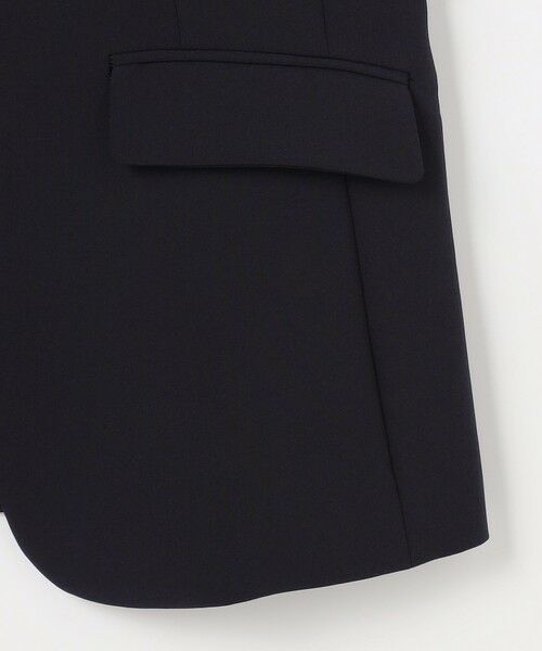 L size ONWARD(大きいサイズ) / エルサイズオンワード ノーカラージャケット | セレモニーダブルクロス カラーレス ジャケット | 詳細15