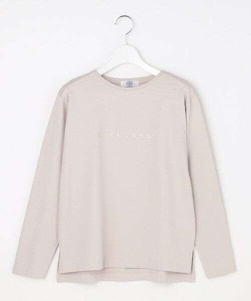 L size ONWARD(大きいサイズ) / エルサイズオンワード カットソー | メタリックロゴ ロンＴ | 詳細9