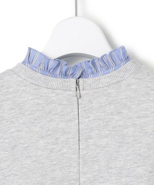 L size ONWARD(大きいサイズ) / エルサイズオンワード スウェット | 【WEB＆一部店舗限定】クリアコットンテリー ストライプフリル スウェット | 詳細8