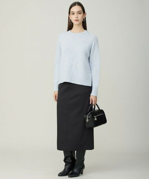 L size ONWARD(大きいサイズ) / エルサイズオンワード ニット・セーター | シャインノットカシミヤブレンド プルオーバーニット | 詳細11