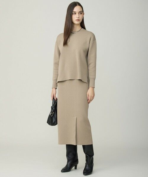 L size ONWARD(大きいサイズ) / エルサイズオンワード ニット・セーター | コットンポリエステルスムース  プルオーバー ニット | 詳細2