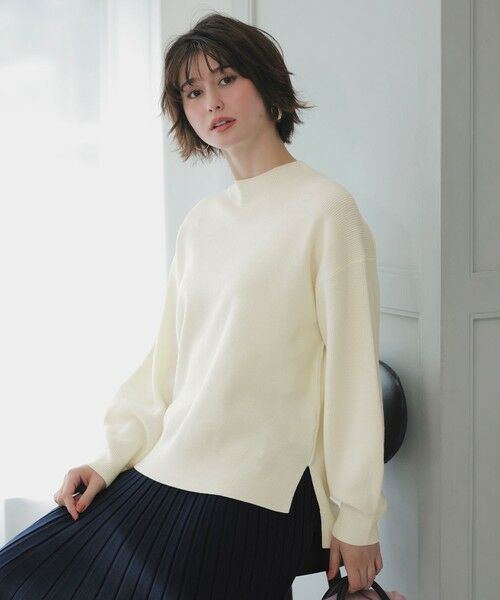 L size ONWARD(大きいサイズ) / エルサイズオンワード ニット・セーター | ラインポイント ニット | 詳細4