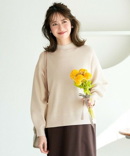 L size ONWARD(大きいサイズ) / エルサイズオンワード ニット・セーター | ラインポイント ニット（シャンパン）