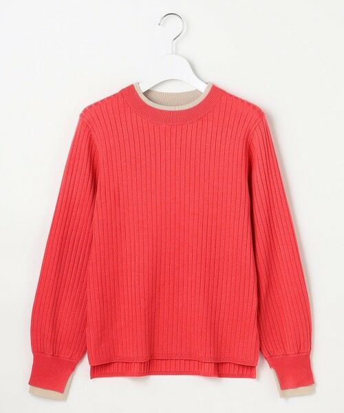 L size ONWARD(大きいサイズ) / エルサイズオンワード ニット・セーター | 【WEB・一部店舗限定】ダブルカラー ニット | 詳細5