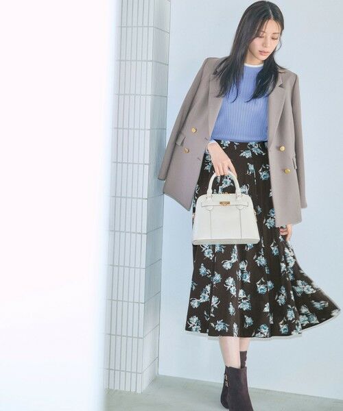 L size ONWARD(大きいサイズ) / エルサイズオンワード ニット・セーター | 【WEB・一部店舗限定】ダブルカラー ニット | 詳細15