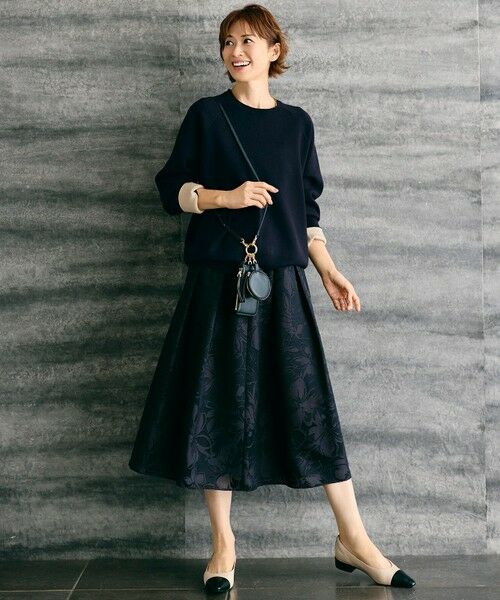 L size ONWARD(大きいサイズ) / エルサイズオンワード ニット・セーター | 【カタログ掲載】スムージーラグランスリーブ ニット | 詳細21