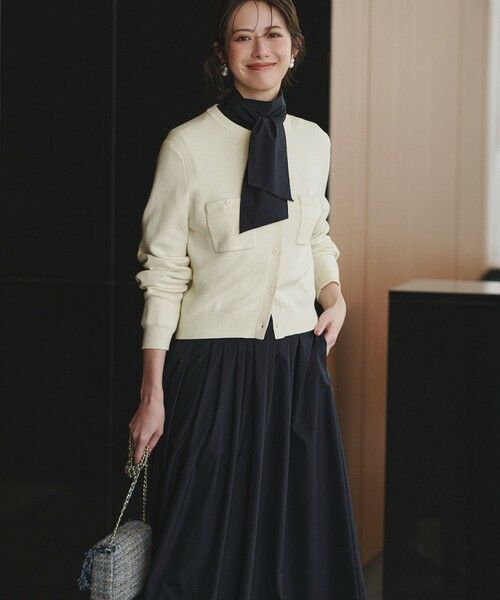 L size ONWARD(大きいサイズ) / エルサイズオンワード カーディガン・ボレロ | 【滝沢眞規子さん着用/Oggi掲載】コットンカシミヤ ポケット カーディガン | 詳細2
